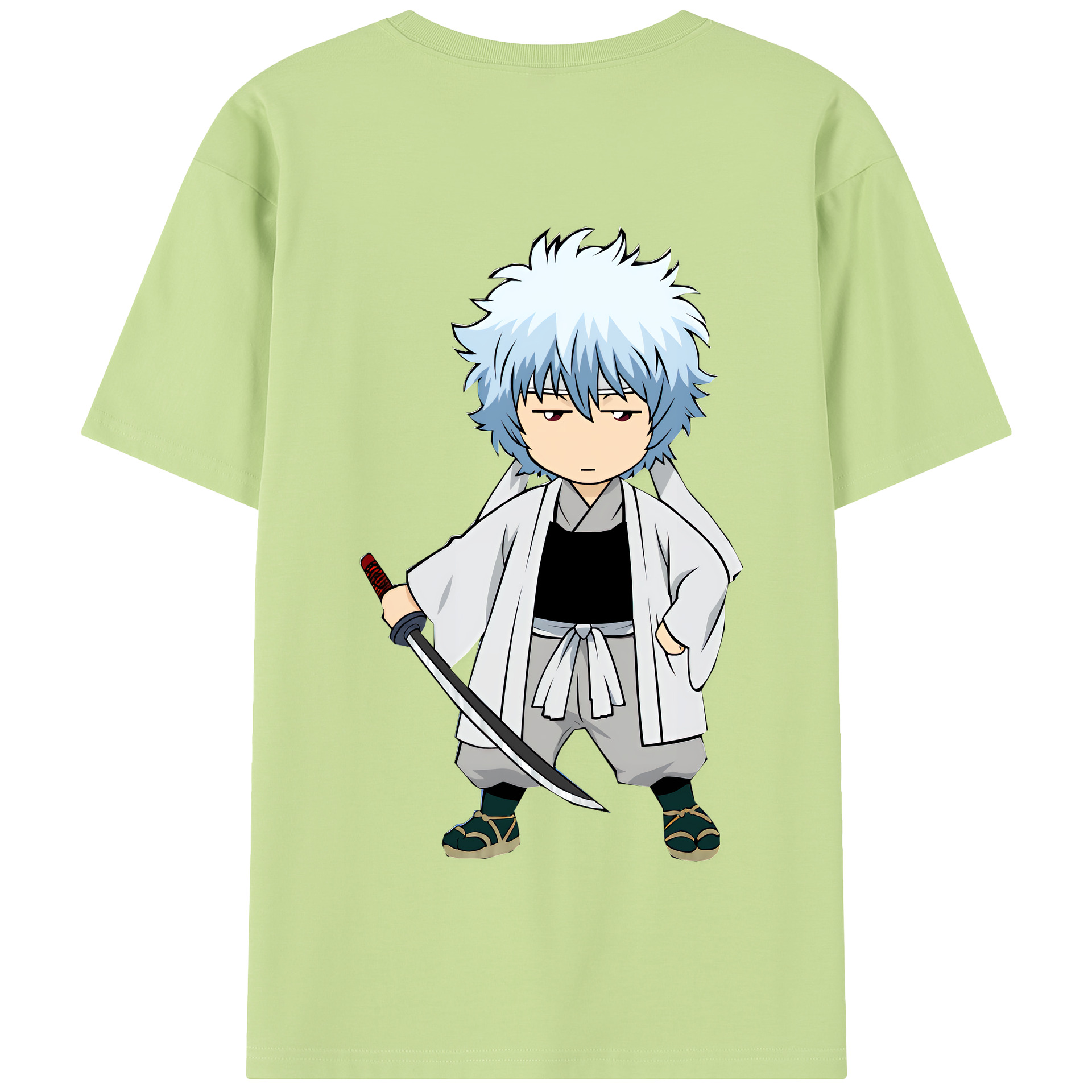 （画像用） ぎんたま 坂田銀時（さかたぎんとき） 神楽 志村新八（しむら しんぱち） GINTAMA Sakata Gintoki Kagura Shimura Shinpachi 綿100％半袖Tシャツ（背面プリント）